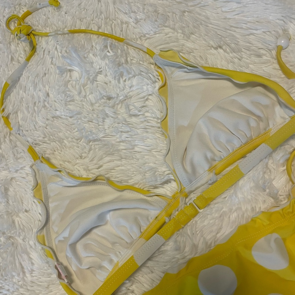 Yellow Polka Dot Bikini Set - Picture 6 of 9